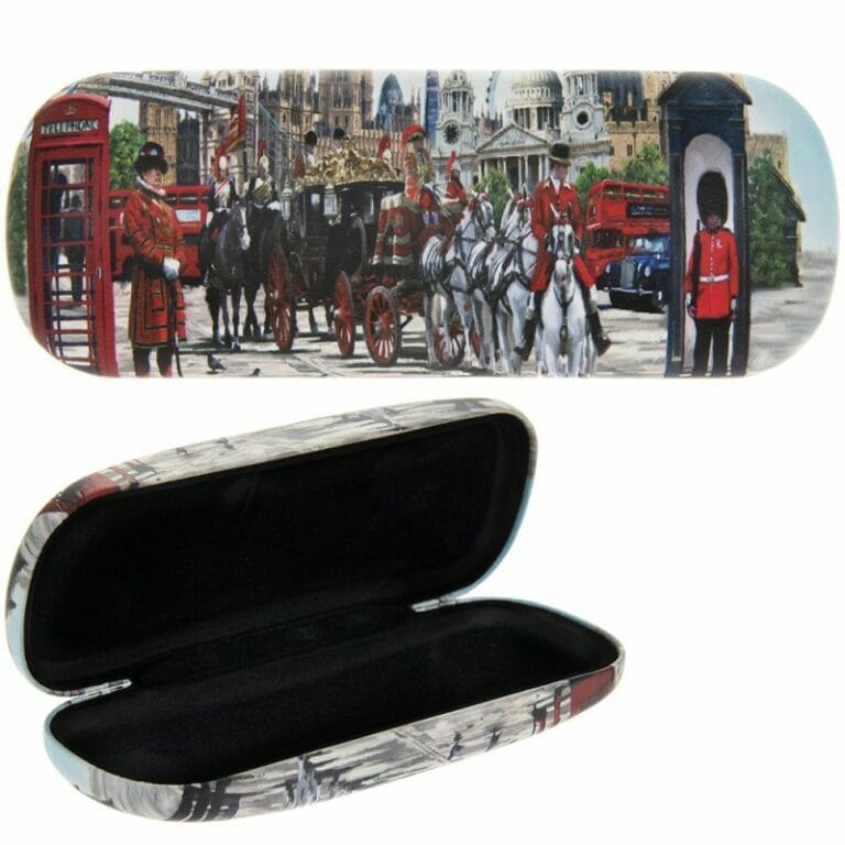 London Vintage Scene Glasses Cases