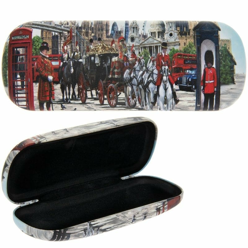 London Vintage Scene Glasses Cases