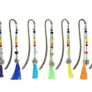 Chakra Tassel Bead Charm Health Bookmark DV266
