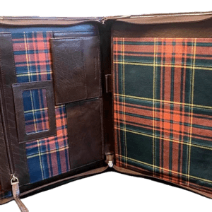Rowallan Brown Leather Zip Around A4 Organiser Document Case 33-127602 Orange Tan