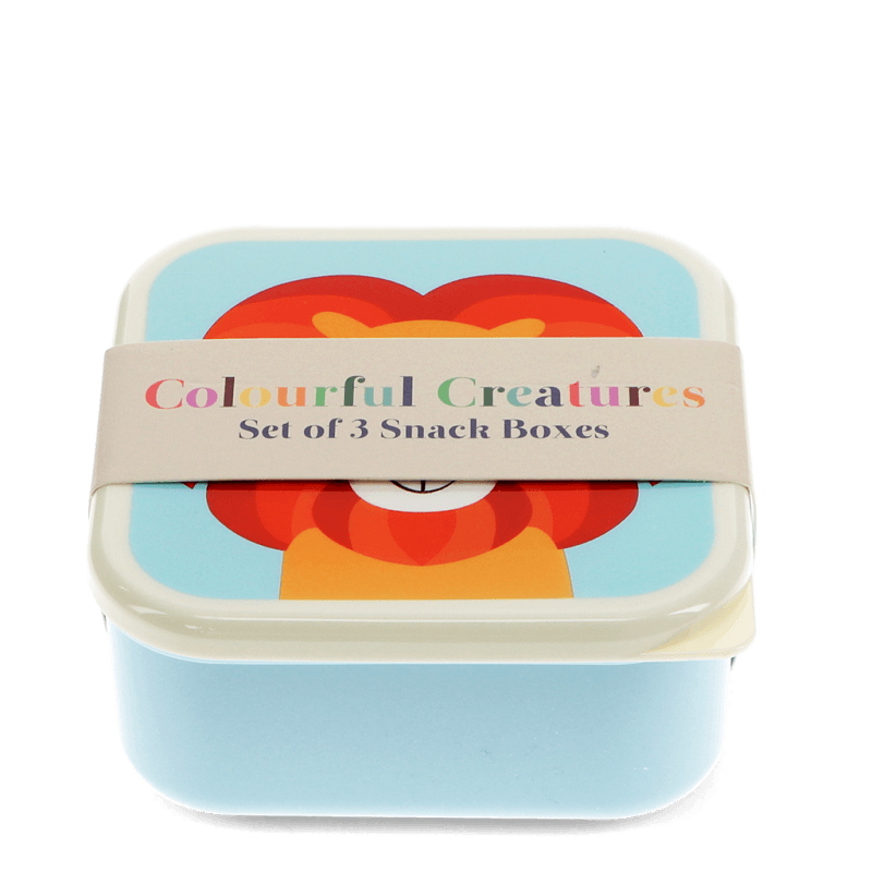 Rex London Set Of 3 Colourful Creatures Snack Boxes - Image 4