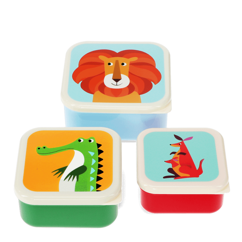 Rex London Set Of 3 Colourful Creatures Snack Boxes - Image 6
