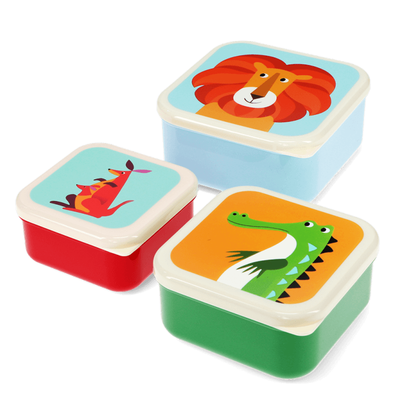 Rex London Set Of 3 Colourful Creatures Snack Boxes - Image 5