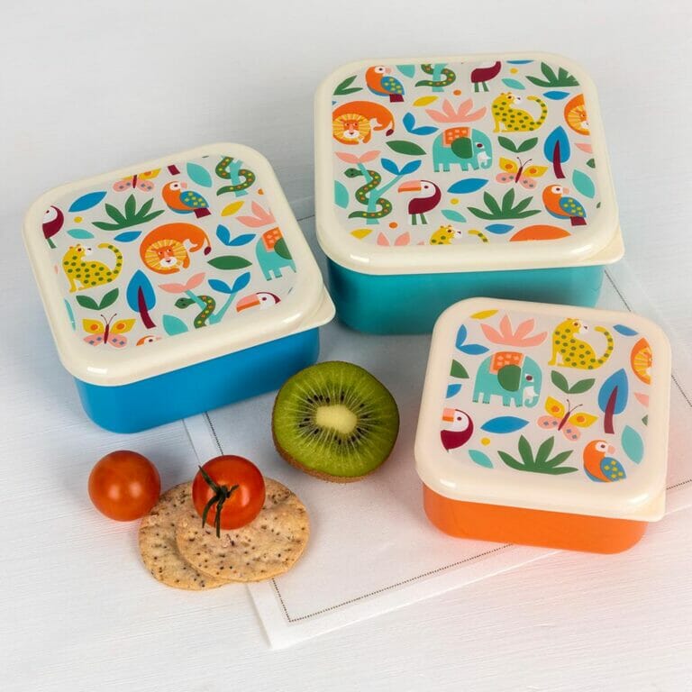 Rex London Set Of 3 Snack Boxes Wild Wonders
