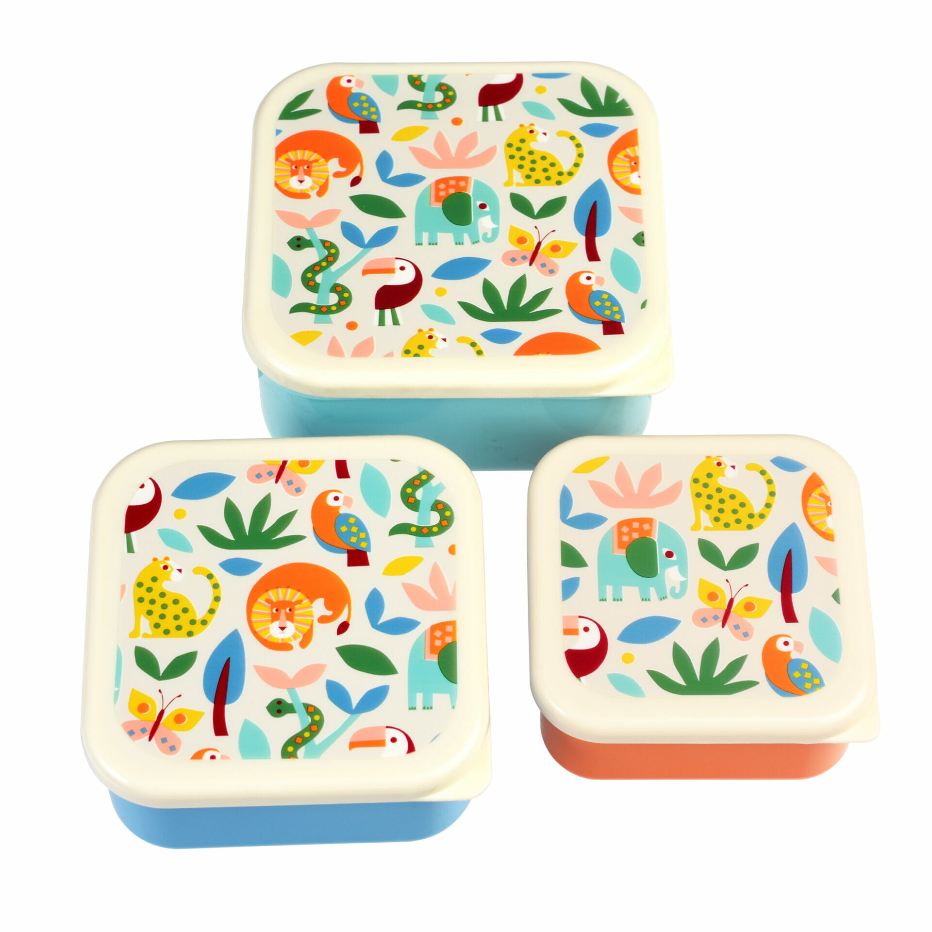 Rex London Set Of 3 Snack Boxes Wild Wonders