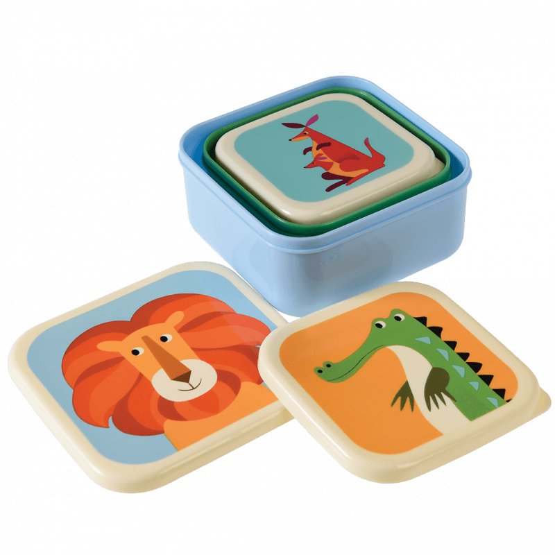 Rex London Set Of 3 Colourful Creatures Snack Boxes - Image 8