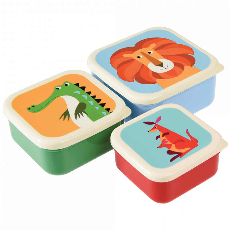 Rex London Set Of 3 Colourful Creatures Snack Boxes - Image 9