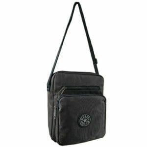 Metro three section travel crossbody bag LL-170 Brown