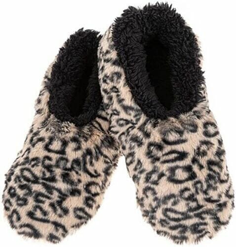 Snoozies Leopard Print black beige 327855