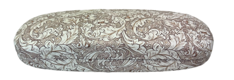 William Morris Bathchelor's Button Hard Glasses Case Snap Shut With Cleaning Cloth - LP72712